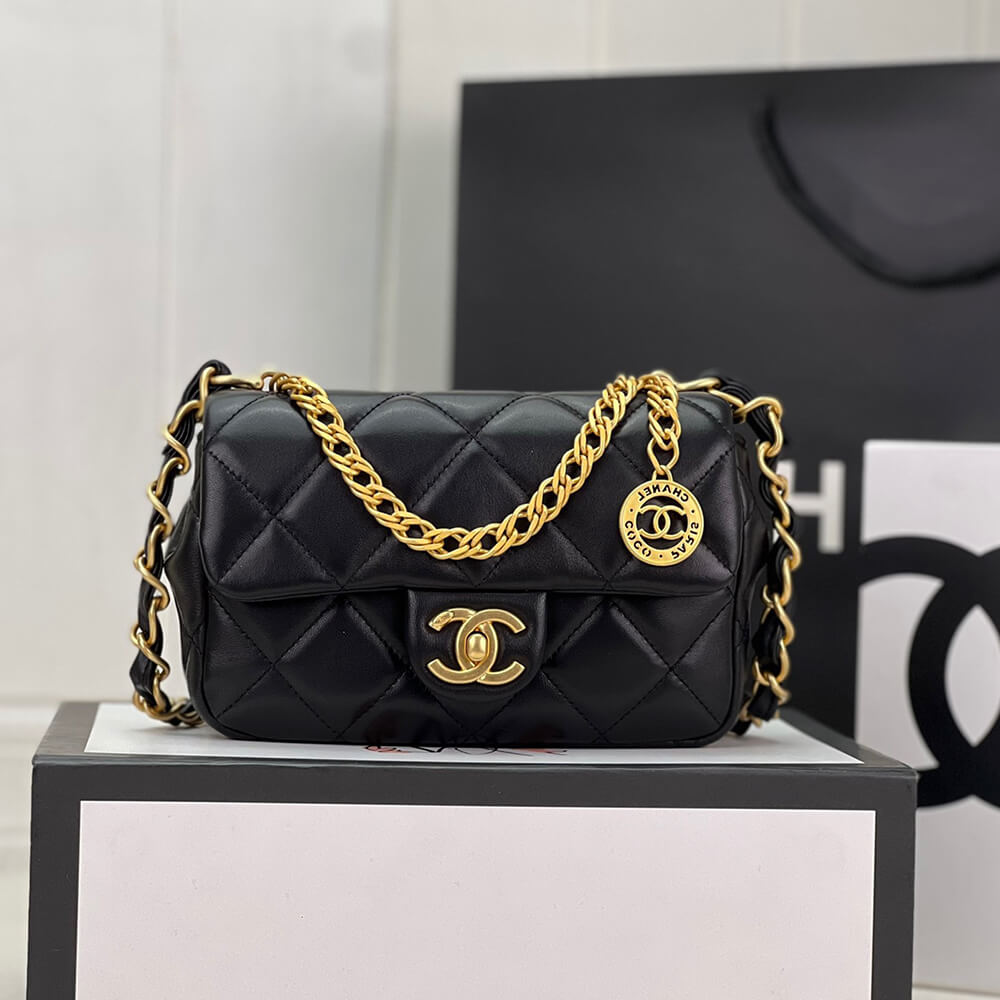 Ch*el small flap bag