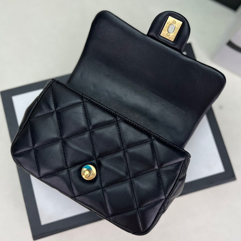 Ch*el small flap bag