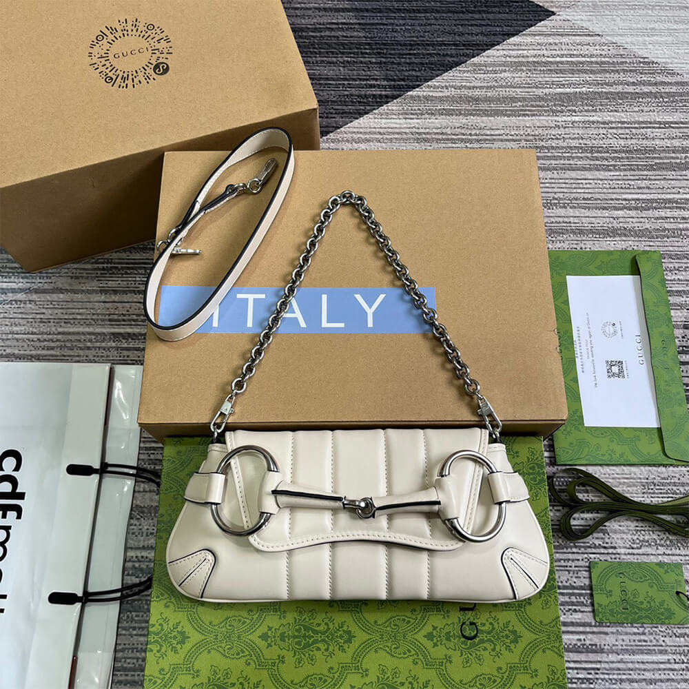G*u*i horsebit chain small shoulder bag