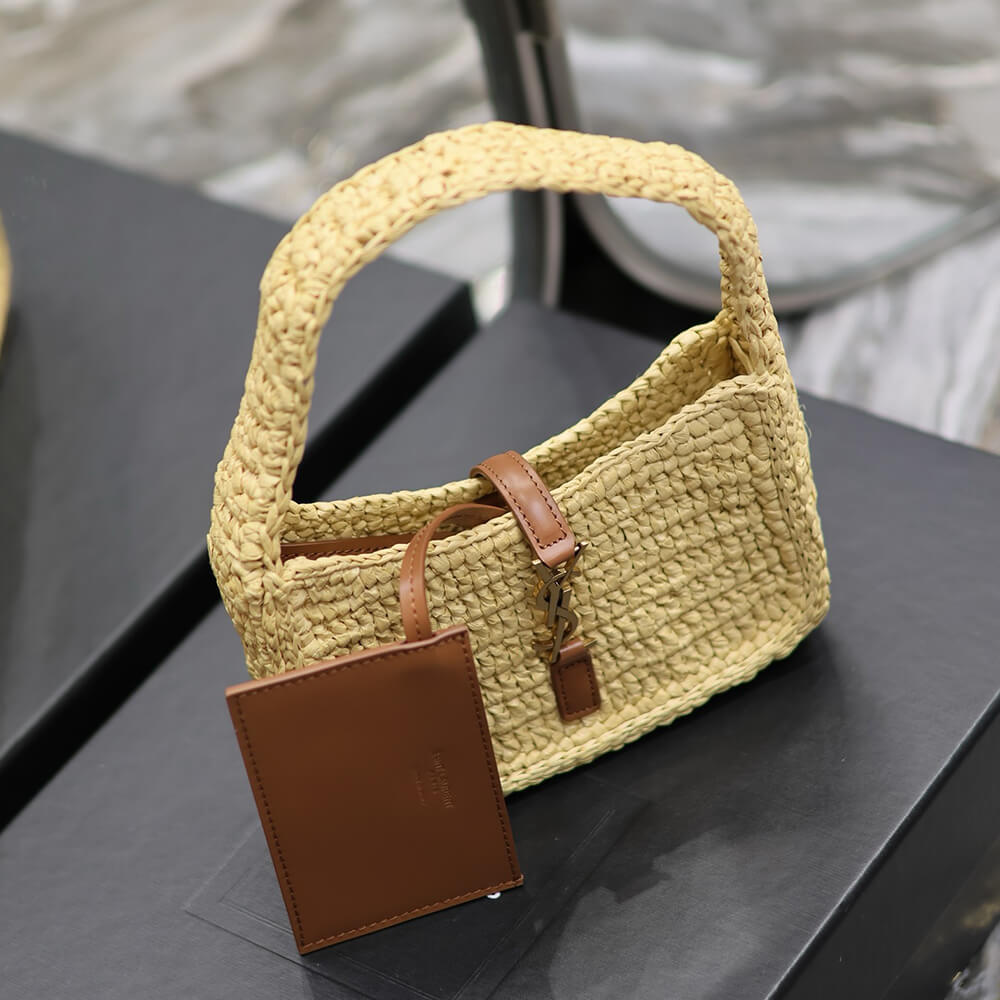 YSL LE 5 A 7 MINI IN RAFFIA(HIGH-END GRADE)