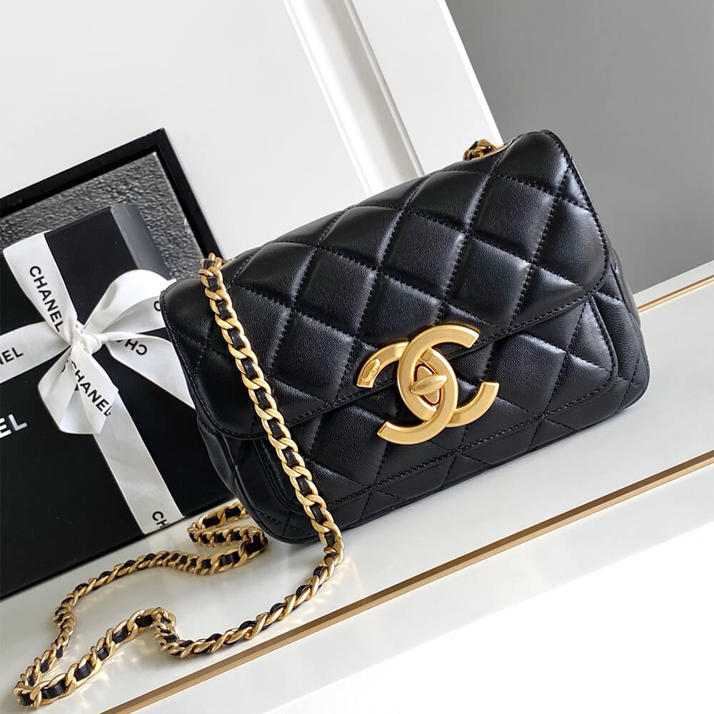 Ch*el mini flap bag(high-end grade)