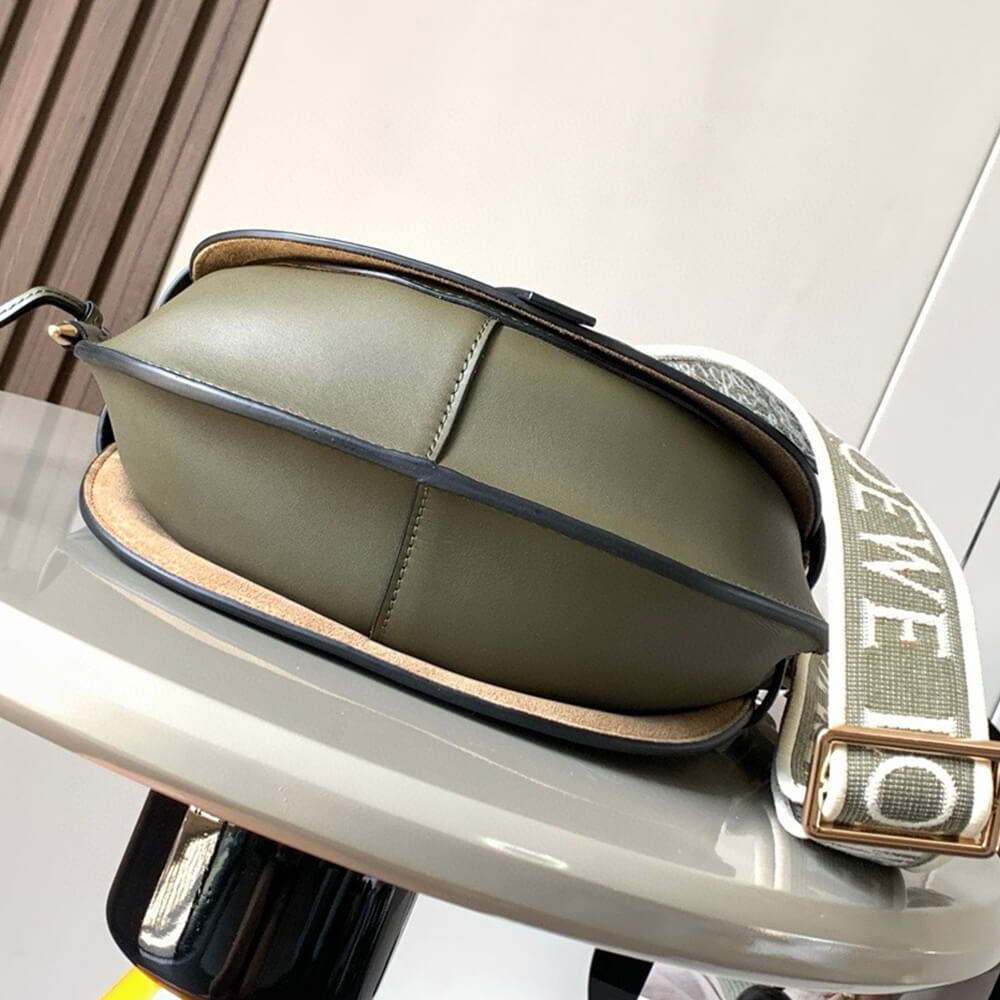Loewe Small Gate bag in soft calfskin and jacquard