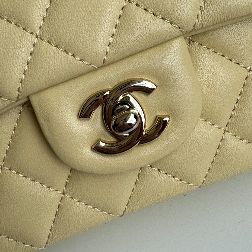 Ch*el mini classic handbag with top handle