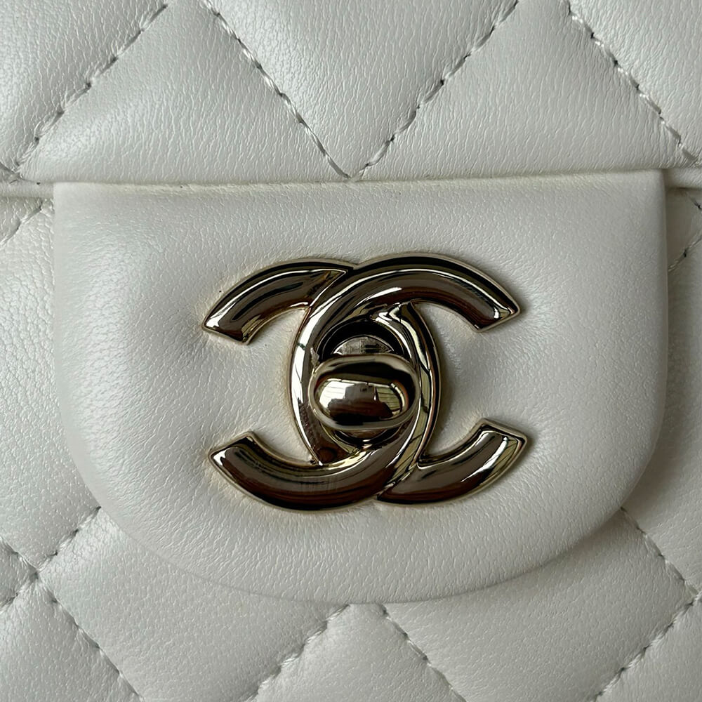 Ch*el mini classic handbag with top handle