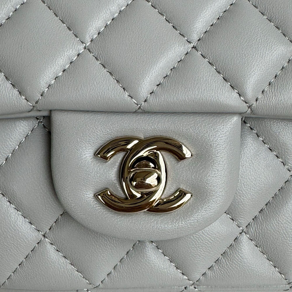 Ch*el mini classic handbag with top handle