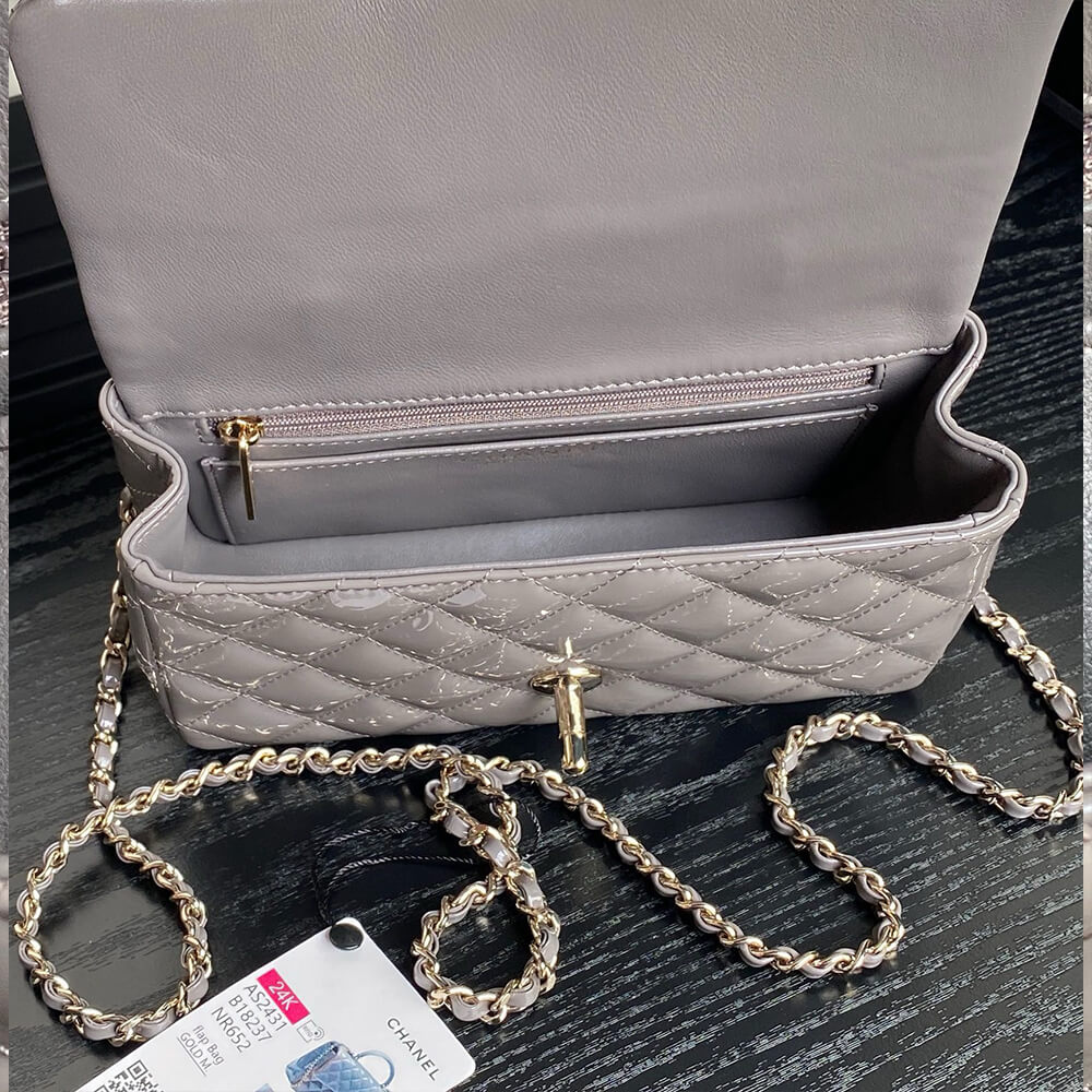 Ch*el mini classic handbag with top handle