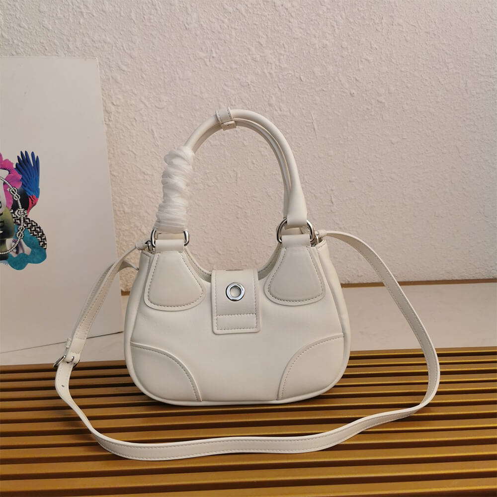Pra*a moon padded nappa-leather bag